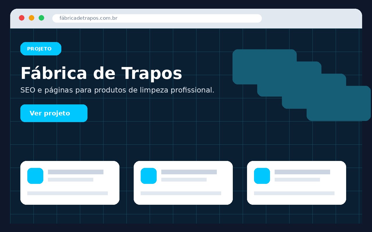 Prévia visual do projeto Fábrica de Trapos