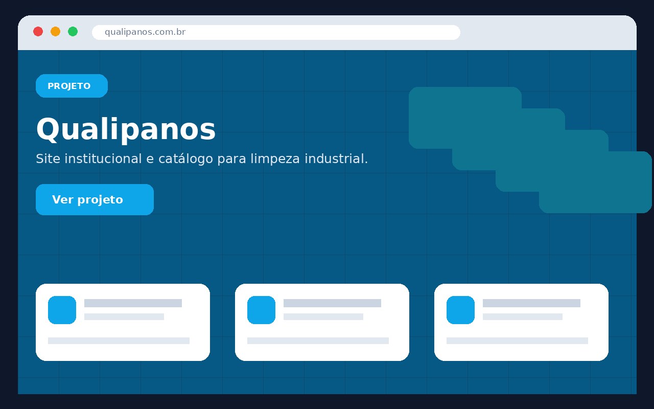 Prévia visual do projeto Qualipanos